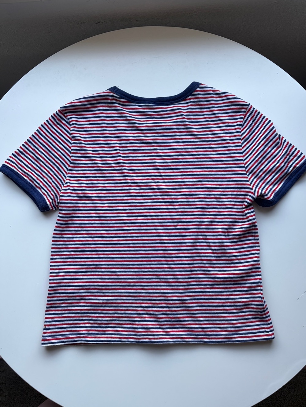 H&M Divided Retro Style Red & Navy Ringer Tee, EUC! - Picture 10 of 12